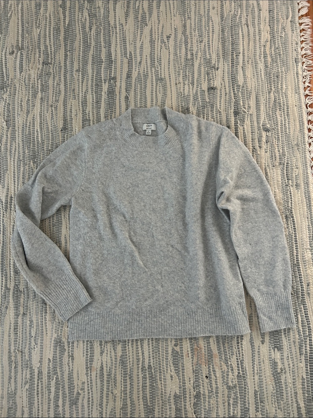 J. Crew Men's Light Gray Crewneck Sweater